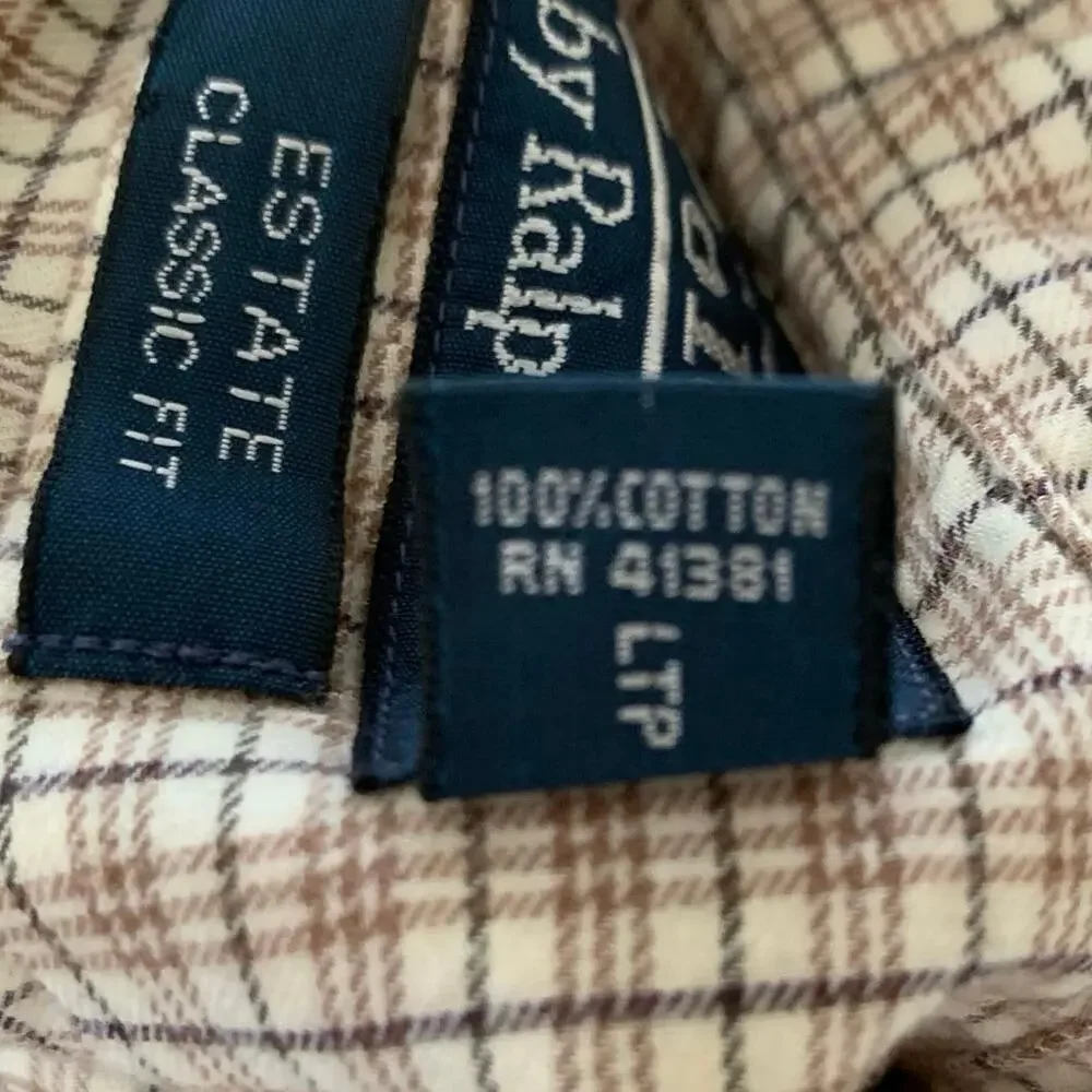 Polo Ralph Lauren Plaid Button Down Shirt Classic Preppy Men Large
